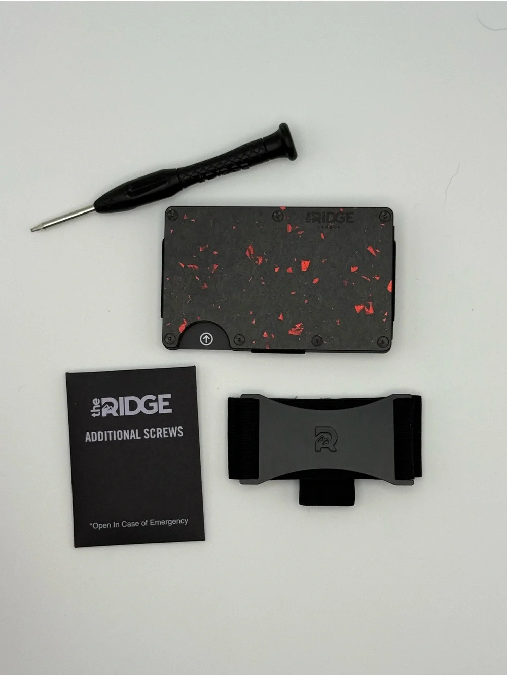 Ridge Forged Ember Carbon Fiber RFID Wallet Full Set With Box (P105)